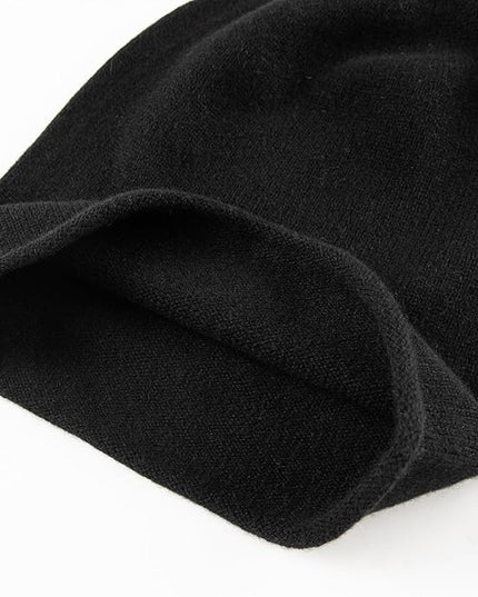 Villand 100% Cashmere Slouchy Beanie Hat for Women, Knitted Ladies Soft Warm Cashmere Skull Beanies Cap