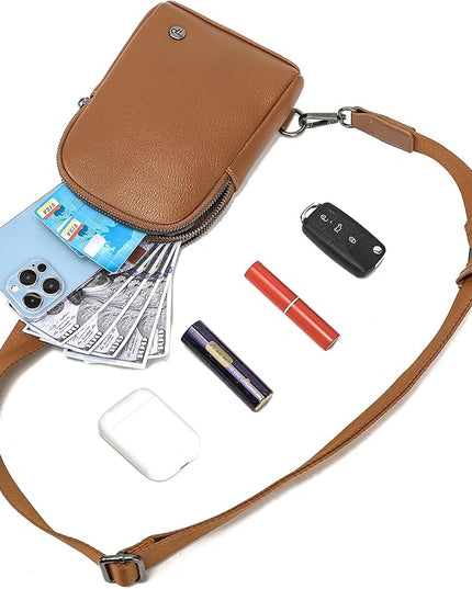 INICAT Sling Bag for Women Touchscreen Small Crossbody Cell Phone Purse Fanny Pack