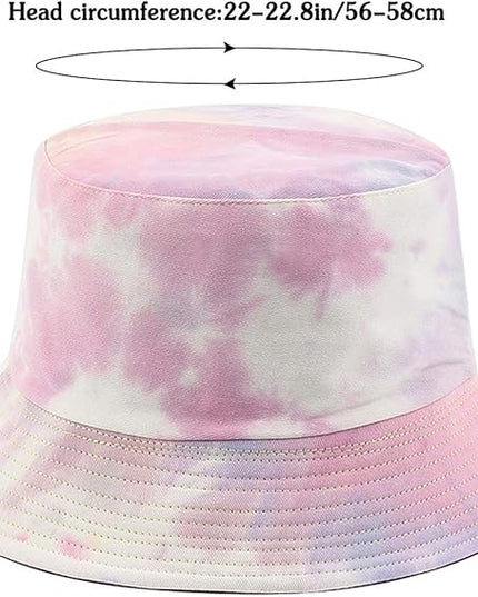 Malaxlx Unisex Bucket Hat Beach Sun Hat Aesthetic Fishing Hat for Men Women Teens, Reversible Double-Side-Wear