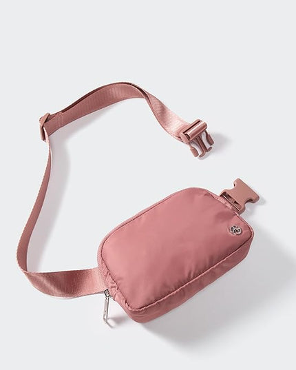 Pander Everywhere Belt Bag for Women, Fashion Waist Packs, Crossbody Bags with Adjustable Strap (Mauve).