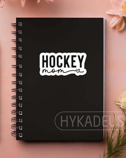(3PCS) Hockey Mom Stickers – Waterproof Vinyl Decals for Water Bottles, Car, Laptop, Tumbler, Phone Case – Cute Hockey Mom Gift for Moms, Mamas & Grandmas – Size 3" x 1.4"