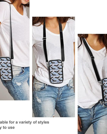 Small Crossbody Bags for Men, Cool Lightweight Sling Phone Pouch, Slim Cell Phone Purses