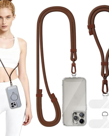 4 Pack Phone Lanyard & Wrist Strap, Cell Phone Lanyard for Around The Neck Adjustable Phone Strap for Most Smartphones