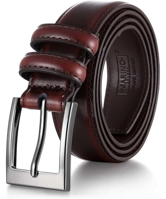 Marino’s Premium Belt Men, Genuine Leather Dress Belt for Men, Casual Mens Belt in Gift Box