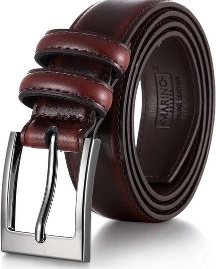 Marino’s Premium Belt Men, Genuine Leather Dress Belt for Men, Casual Mens Belt in Gift Box