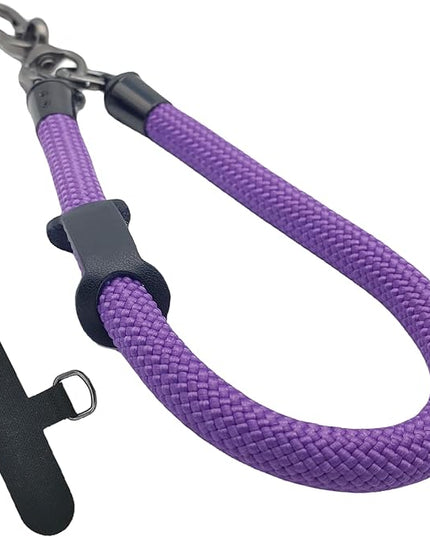 Phone Lanyard Wrist Strap Phone Strap Wrist Lanyard for Cell Phone Around the Hand with Lanyard Patch (Purple)