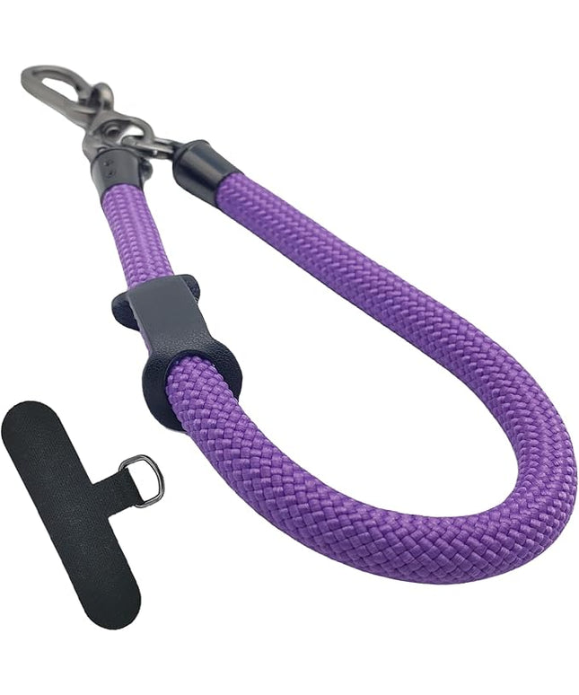 Phone Lanyard Wrist Strap Phone Strap Wrist Lanyard for Cell Phone Around the Hand with Lanyard Patch (Purple)