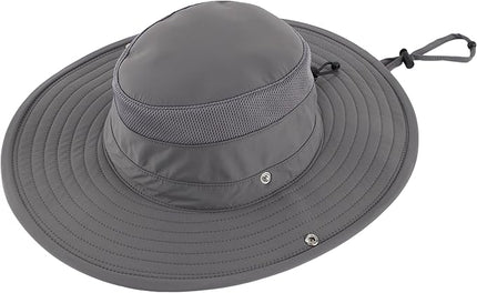 Connectyle Sun Hat for Men Women Breathable UPF 50+ Safari Hat for Fishing Hiking Gardening Adjustable Wide Brim Bucket Hats