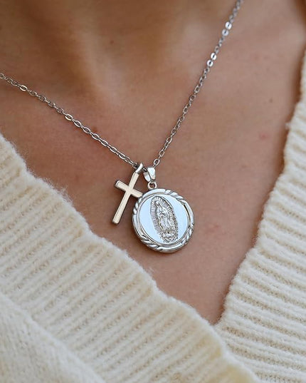 Baydurcan Pendant Necklace for Women Evil Eye Ankh Bow Necklace for Friends Sister Birthday Just Because Christmas Gifts