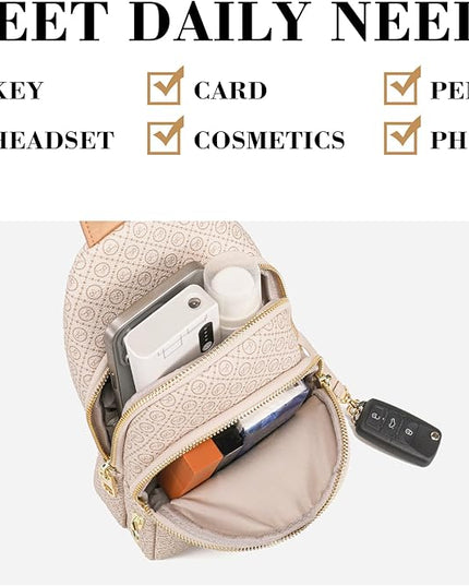 Anti Theft Crossbody Bags for Women Leather Sling Bag Cross Body Travel Purse Chest Bags Fanny Pack Gift Teen Girl