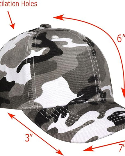 Falari Wholesale Bulk Lot 12-Pack Baseball Cap Adjustable Size Plain Blank Solid Color