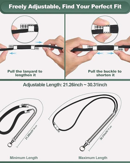 Phone Lanyard Crossbody, Adjustable Cell Phone Lanyard Neck Strap for All Phones, Universal Skin Friendly Phone Strap Crossbody for Women and Men
