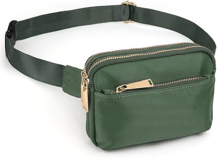 UTO Fanny Pack for Women Crossbody Trendy Fashion Belt Purse Chest Waist Hip Bumbag for Outdoor Shopping Travel Hiking