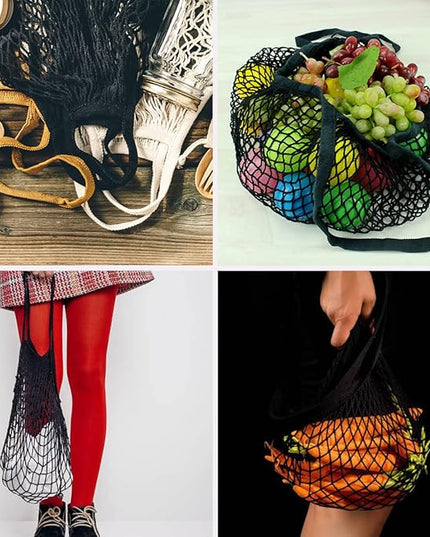 2pcs Fashion Storage Mesh Bag Reusable Fruit Mesh Bag Shopping Mesh Bag Pure Cotton Portable Mesh Bag Shopping Bag