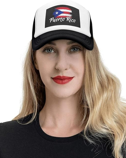 Cute Flag Baseball Cap for Men Women Mesh Trucker Hat Adjustable Patriotic Snapback Baseball Hat for Sports Running