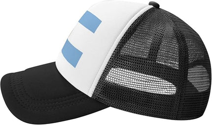 Cute Flag Baseball Cap for Men Women Mesh Trucker Hat Adjustable Patriotic Snapback Baseball Hat for Sports Running