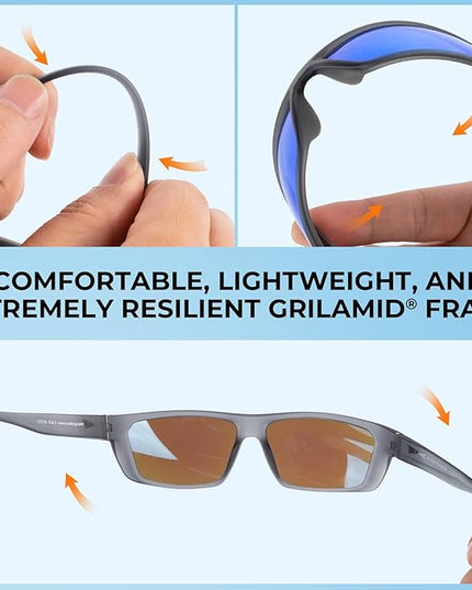 KastKing Huzzah Polarized Sport Sunglasses for Men and Women, Ideal for Driving Fishing Cycling and Running,UV Protection
