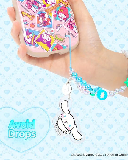 iFace Hello Kitty and Friends Beaded Wristlet Universal Phone Charm Strap - Cute Wrist Chain Lanyard Aesthetic Decor Strap for Cell Phone Camera Keys AirPods Keychains