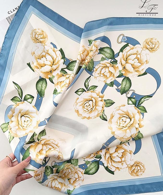 Satin Bandanas Head Scarf For Women Hair Scarves Accessories Lightweight Fashion Wrap Neck Silk Sleeping Headscarf