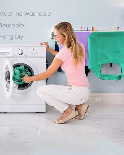 BeeGreen Reusable-Grocery-Bags-Foldable-Machine-Washable-Reusable-Shopping-Bags-Bulk Colorful 10 Pack 50LBS Extra Large Folding Reusable Bags Totes w Zipper Storage Pouch Lightweight Polyester Fabric
