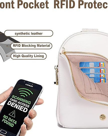 INICAT RFID Blocking Sling Bag Anti Theft Crossbody Bags Women Valentine's Day Gifts Travel Purses Vegan Leather
