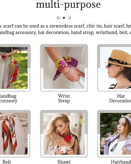 Valentine Red Hearts Bandanas Head Scarf For Women Hair Scarves Accessories Lightweight Fashion Wrap Neck Headscarf