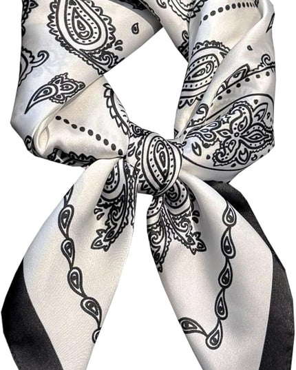 Satin Bandana Headscarf for Women Silky Hair Scarves for Fashion Lightweight