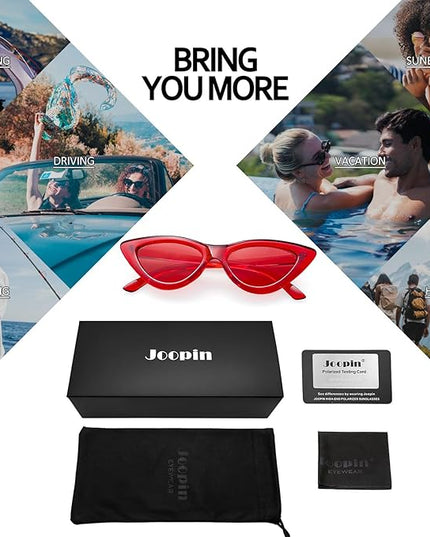 Joopin Polarized Cat Eye Sunglasses for Women Vintage Cateye Sun Glasses UV400 Protection