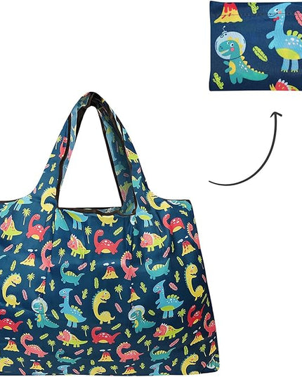 allydrew Large Foldable Tote Nylon Reusable Grocery Bags
