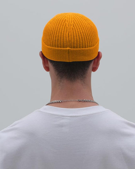 vidsel Thin Wool Fisherman Beanie for Men Women, Short Knit Cuff Trawler Watch Hats