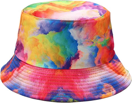 Mashiaoyi Unisex Print Double-Side-Wear Reversible Bucket Hat