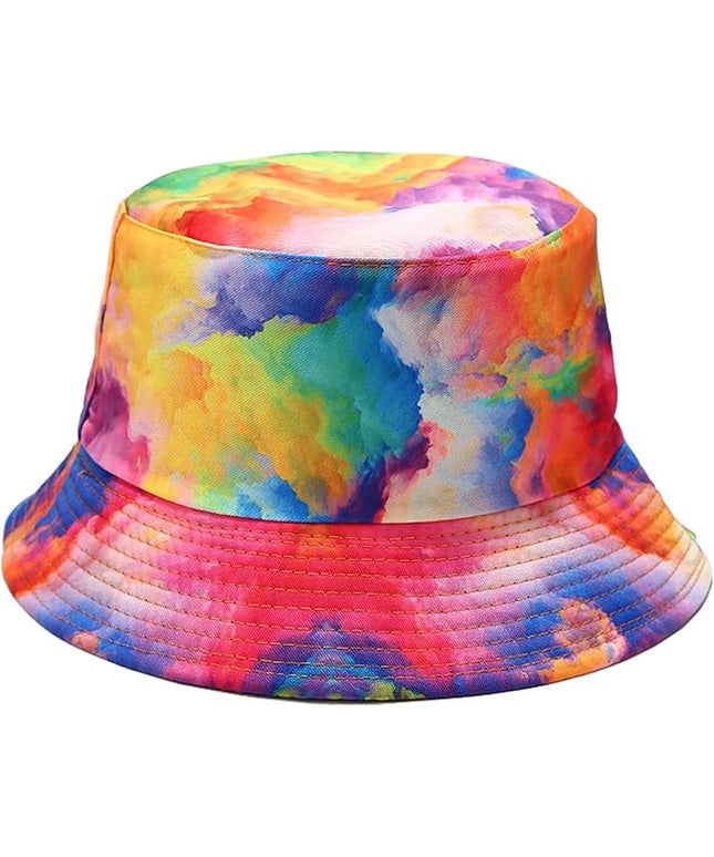 Mashiaoyi Unisex Print Double-Side-Wear Reversible Bucket Hat
