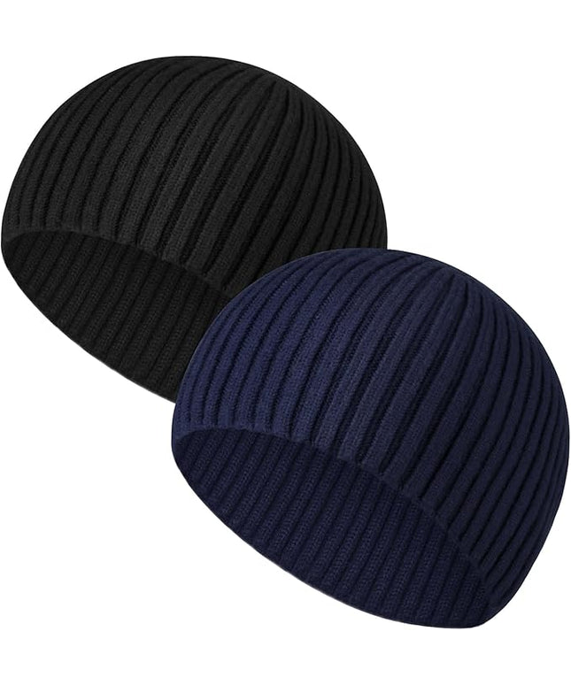 Heniho Winter Wool Beanies for Men Women, Warm Plain Toboggan Hats Ski Running Knit Skull Cap