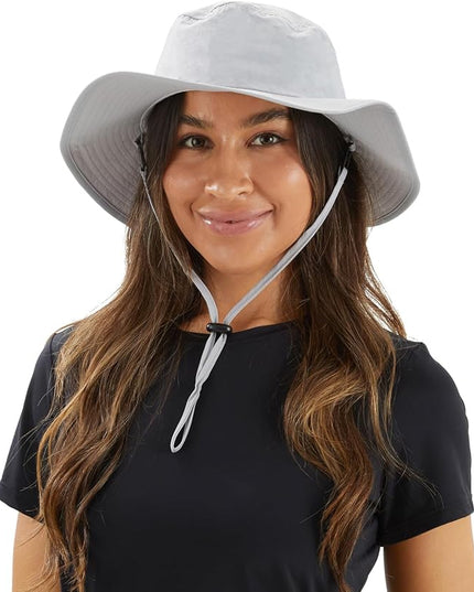 Home Prefer UPF50+ Mens Sun Hat Wide Brim Fishing Hat Womens UV Protection Cap Breathable Mesh Safari Gardening Bucket Hat