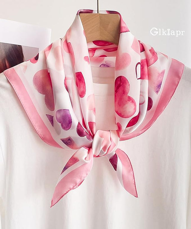 Satin Bandana Headscarf for Women Silky Hair Scarves for Fashion Lightweight