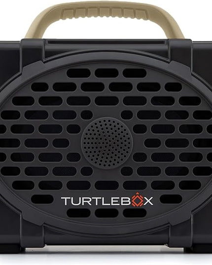 Turtlebox Original Gen 3: Portable Outdoor Bluetooth Speaker – Ultra-Loud (120dB), Waterproof (IP67), Rugged, Impact-Resistant, 3-Day Battery | Party Mode: Unlimited Pairing Stereo, Gray/Tan