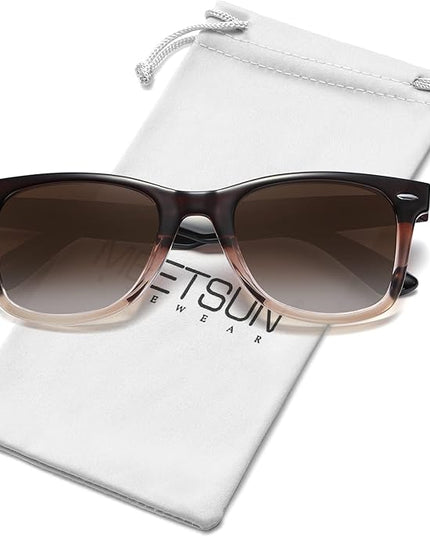 MEETSUN Polarized Sunglasses for Women Men Classic Retro Square Frame Driving Sun Glasses UV Protection