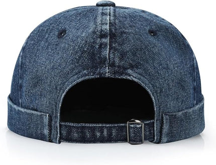 Brimless Hat for Men Women Docker Cap Vintage Sailor Beanie Cap
