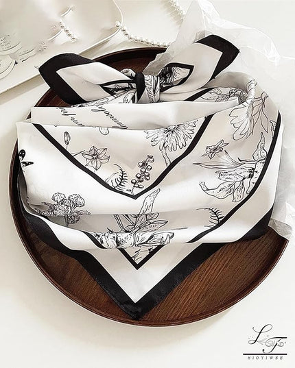 Satin Bandanas Head Scarf For Women Hair Scarves Accessories Lightweight Fashion Wrap Neck Silk Sleeping Headscarf