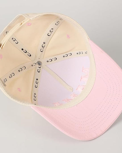 MIRMARU Two-Tone Vintage Canvas Trucker Hats for Men & Women, Adjustable Size Baseball Caps with Trendy Embroidered Design