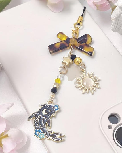 1-4PCS Cute Phone Charms Aesthetic Y2K Cell Phone Charms Strap Pink Strawberry Butterfly Star PhoneCharm Y2K Accessories for Bag Keychain Airpods Camera Pendants Decor