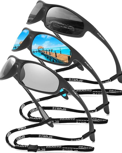 FAGUMA Polarized Sports Sunglasses For Men Cycling Driving Fishing UV400 Protection