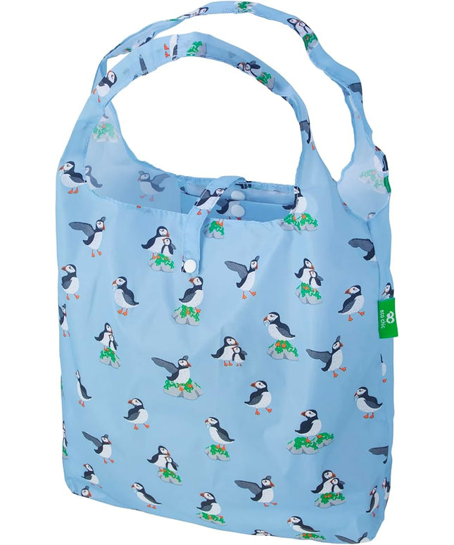ECO CHIC Foldable Reusable Grocery Bags - Lightweight, Recycled & Reusable Shopping Bag - Waterproof Packable Tote