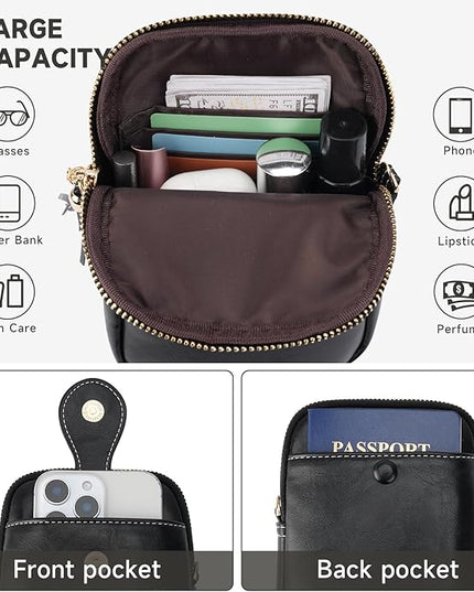 Small Crossbody Bags for Women, Lightweight Mini Cute Cell Phone Purse for Women with Tassel Shining Butterfly