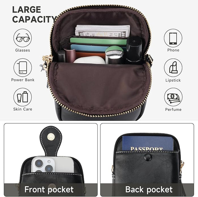 Small Crossbody Bags for Women, Lightweight Mini Cute Cell Phone Purse for Women with Tassel Shining Butterfly