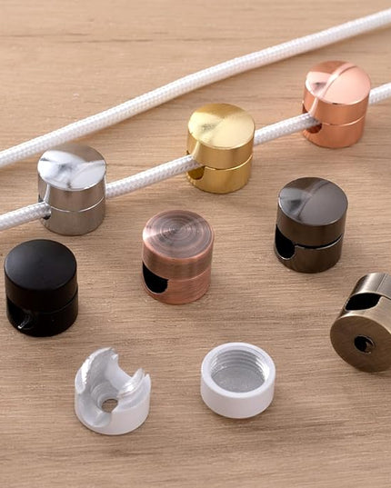 8 Sets Charger Holders for Cords, 8 Colors Adjustable Cable Anchor Holders, Adhesive Metal Cord Clips, Cable Management Wire Organizers for Desk, Office, Nightstand