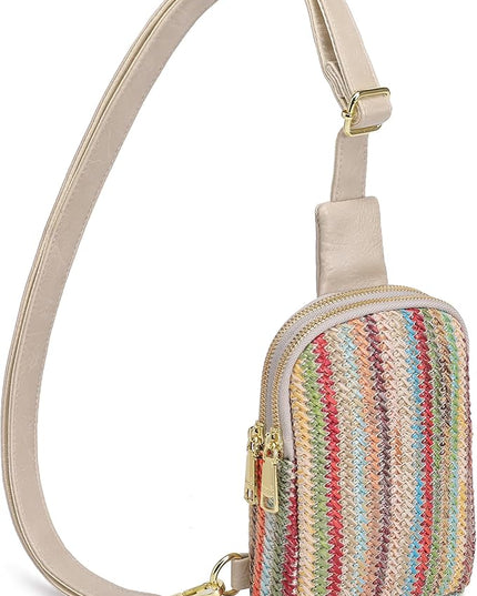 INICAT Faux Straw Crossbody Bags Beach Gifts Valentines Day Her Cruise Ship Essentials Women Summer Small Sling Purses
