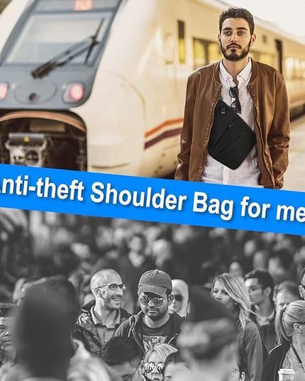 VADOO Sling Bag for Men and Women, Anti theft Crossbody Bag Lightweight Shoulder Chest Bag for Travel Gym