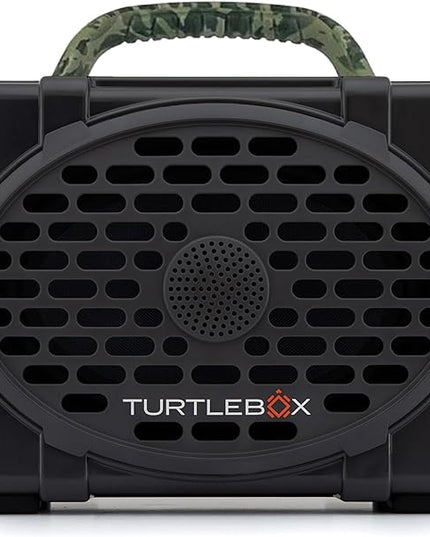 Turtlebox Original Gen 3: Portable Outdoor Bluetooth Speaker – Ultra-Loud (120dB), Waterproof (IP67), Rugged, Impact-Resistant, 3-Day Battery | Party Mode: Unlimited Pairing Stereo, Gray/Camo