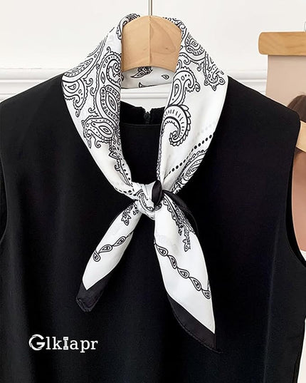 Satin Bandana Headscarf for Women Silky Hair Scarves for Fashion Lightweight